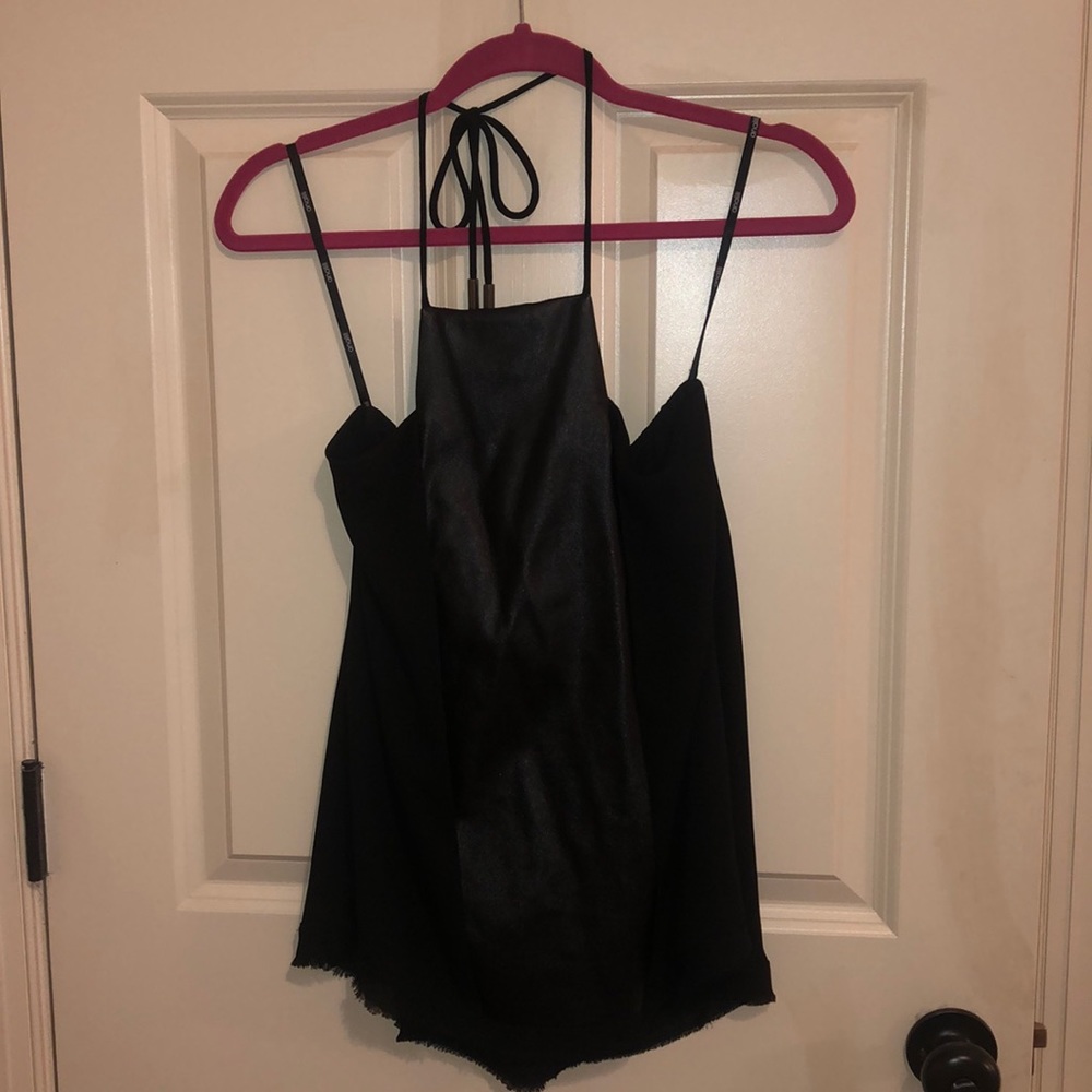 Black halter top